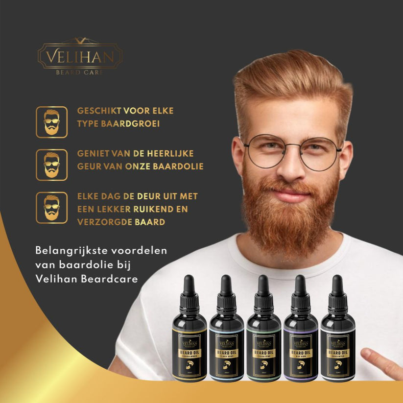 Baardverzorging Set Baardolie & Baardkam