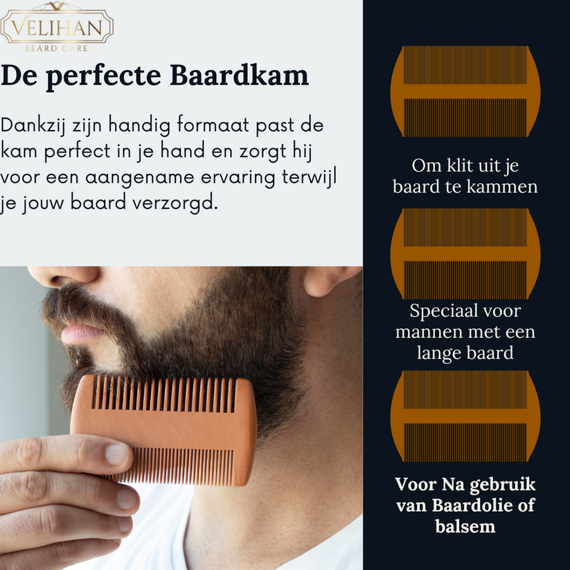 Baardverzorging Set Baardolie & Baardkam