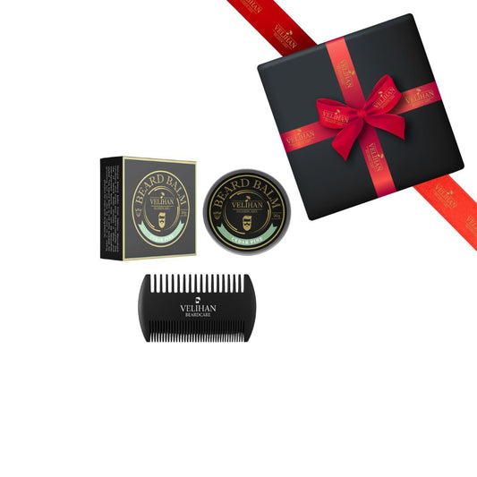 Cadeau Pakket - Baardverzorging Duo Pack Baardbalsem Cedar Pine & Baardkam