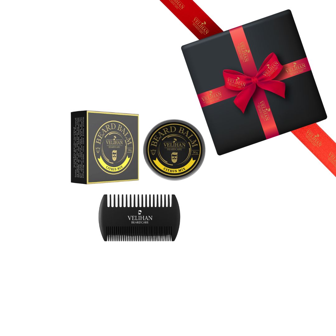 Geschenkpaket - Bartpflege Duo Pack Bartbalsam Zitrusmix & Bartkamm