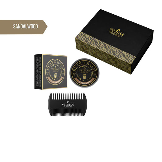 Geschenkset – Bartpflege-Duo-Pack Bartbalsam Sandalwood & Bartkamm