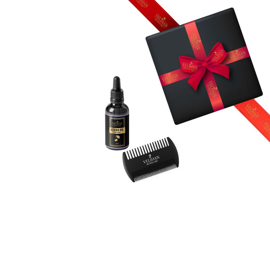 Cadeau Pakket - Baardverzorging Duo Pack Baardolie Bay Rum & Baardkam