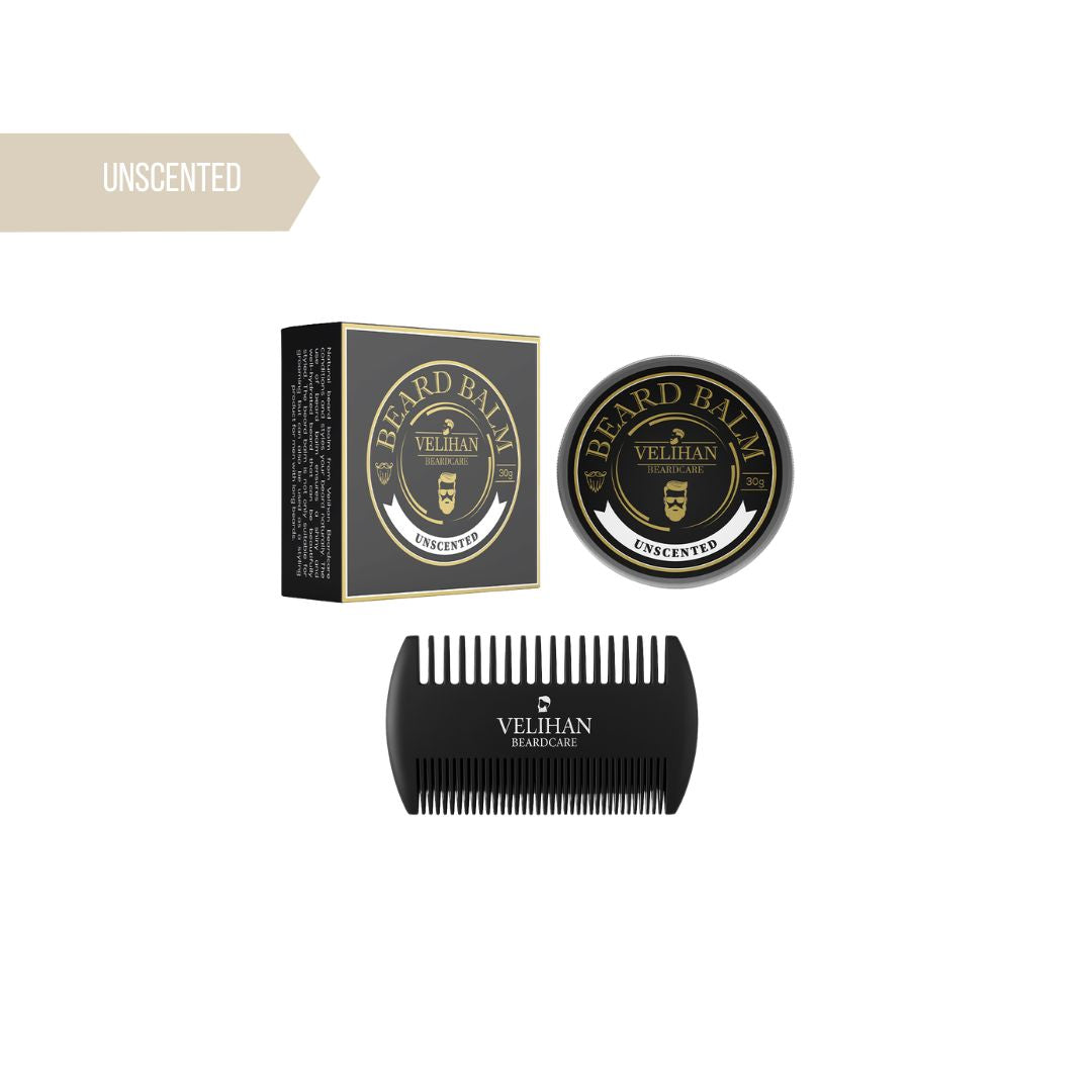 Baardverzorging Duo Pack Baardbalsem Unscented & Baardkam - Baardverzorging set