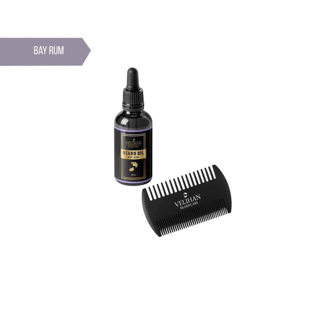 Baardverzorging Duo Pack Baardolie Bay Rum & Baardkam - Baardverzorging set